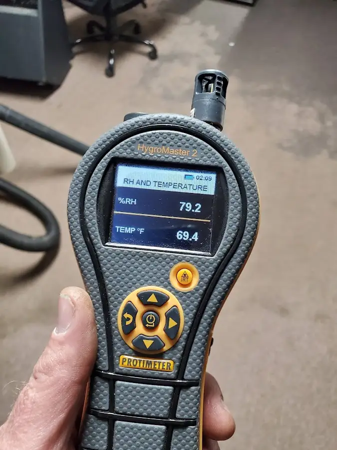 Moisture meter humidity assessment for Mold Remediation & Removal in Lenexa